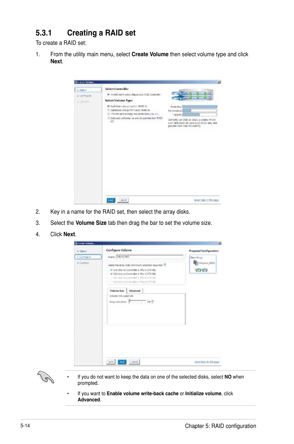 Creating a raid set -14, 1 creating a raid set | Asus P9D-MH/SAS/10G-DUAL User Manual | Page 118 / 192