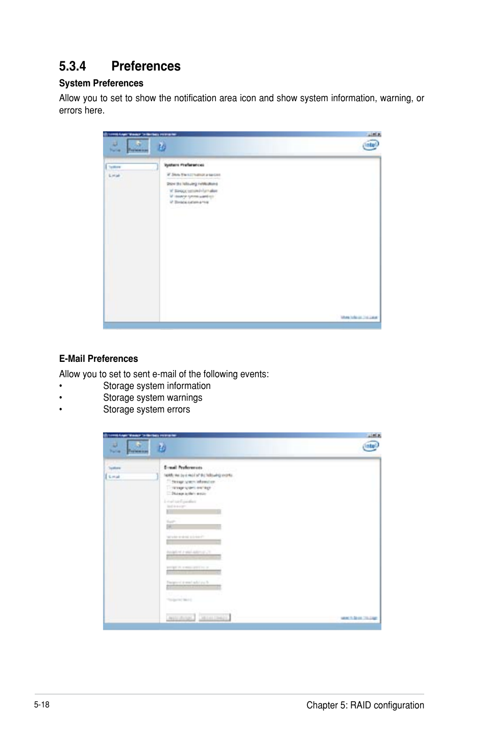 Preferences -18, 4 preferences | Asus P9D-MH/SAS/10G-DUAL User Manual | Page 122 / 192