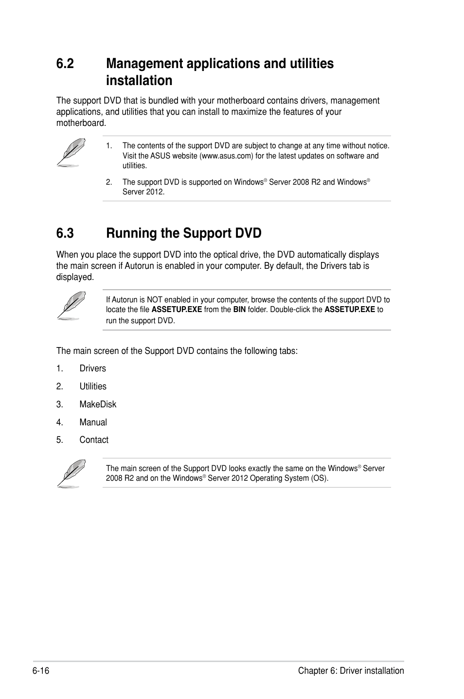 3 running the support dvd, Running the support dvd -17 | Asus P9D-MH/SAS/10G-DUAL User Manual | Page 158 / 192