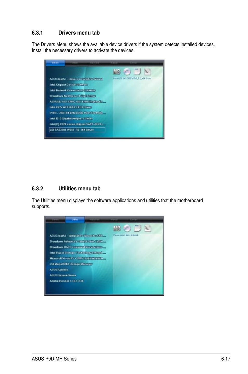 Running the support dvd -17 | Asus P9D-MH/SAS/10G-DUAL User Manual | Page 159 / 192