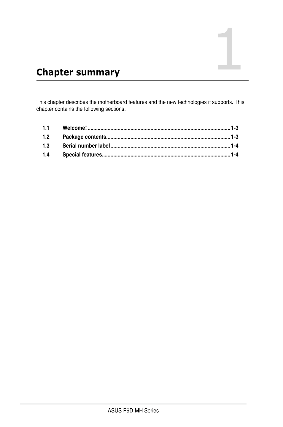 Asus P9D-MH/SAS/10G-DUAL User Manual | Page 16 / 192