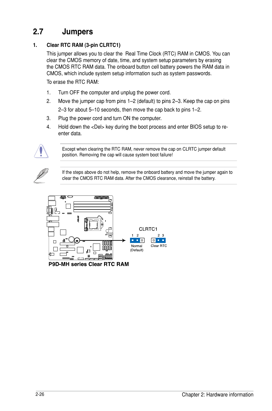 7 jumpers, Jumpers -26, Jumpers -24 | Asus P9D-MH/SAS/10G-DUAL User Manual | Page 46 / 192