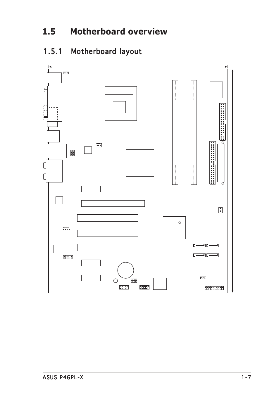 5 motherboard overview | Asus P4GPL-X User Manual | Page 17 / 90