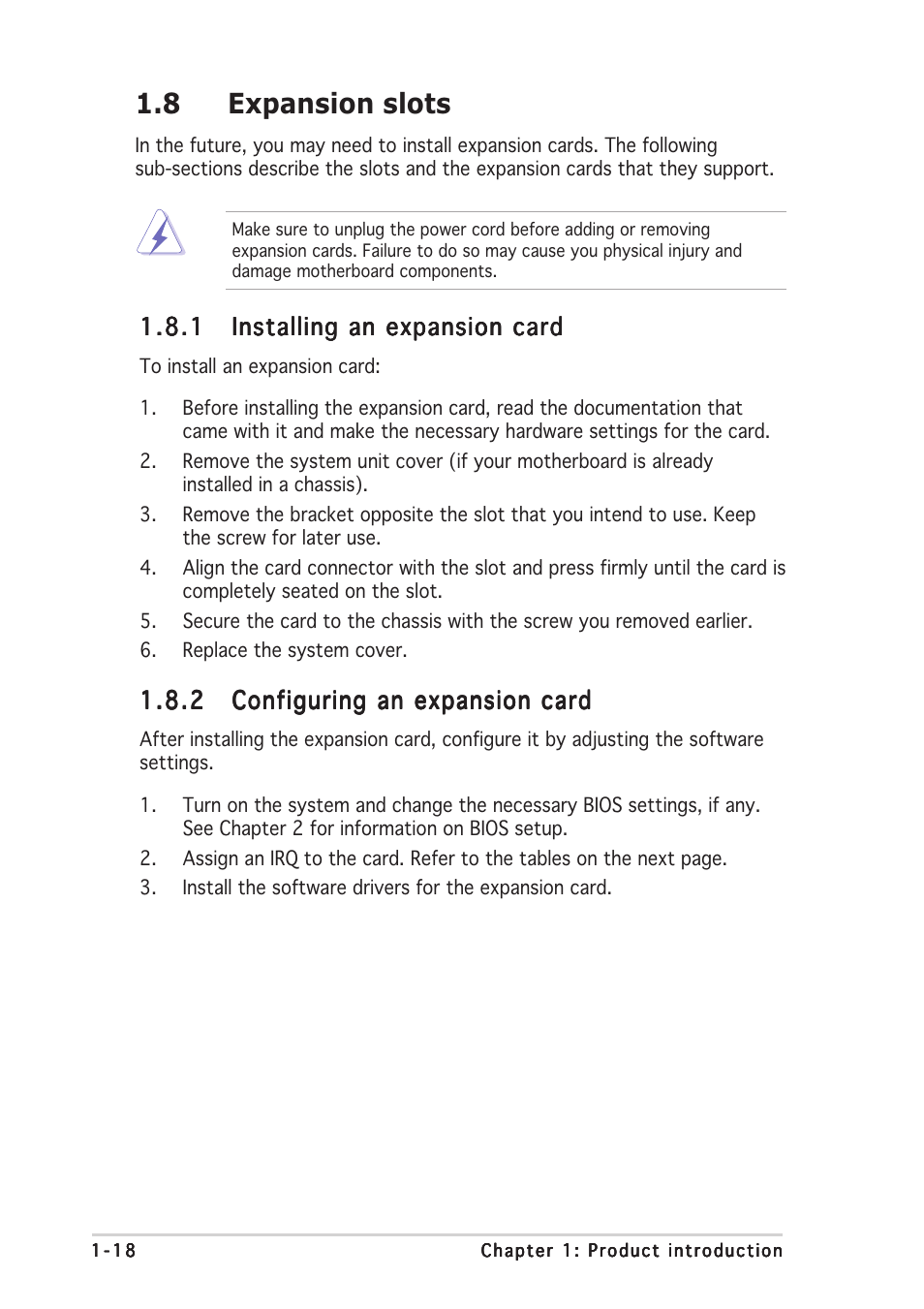 8 expansion slots | Asus P4GPL-X User Manual | Page 28 / 90