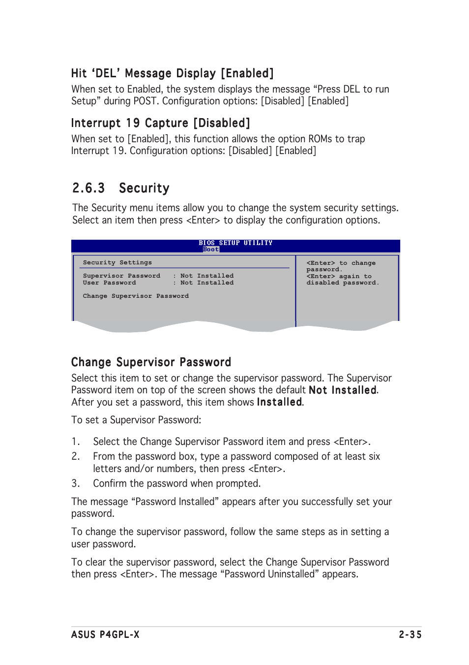 3 security security security security security | Asus P4GPL-X User Manual | Page 79 / 90