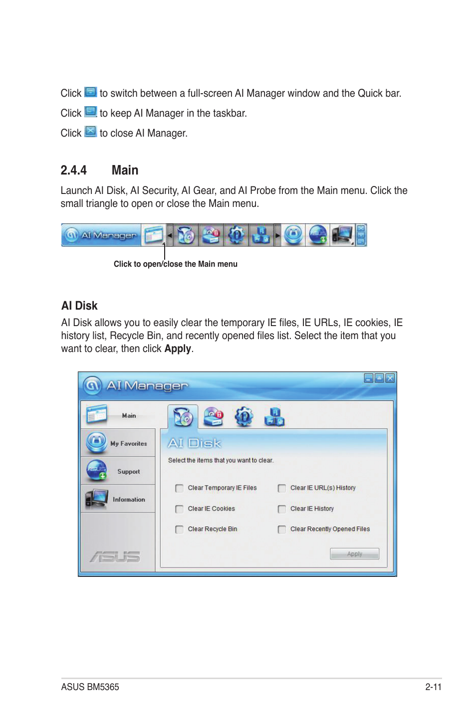 4 main, Main -11 | Asus BM5365 User Manual | Page 23 / 28