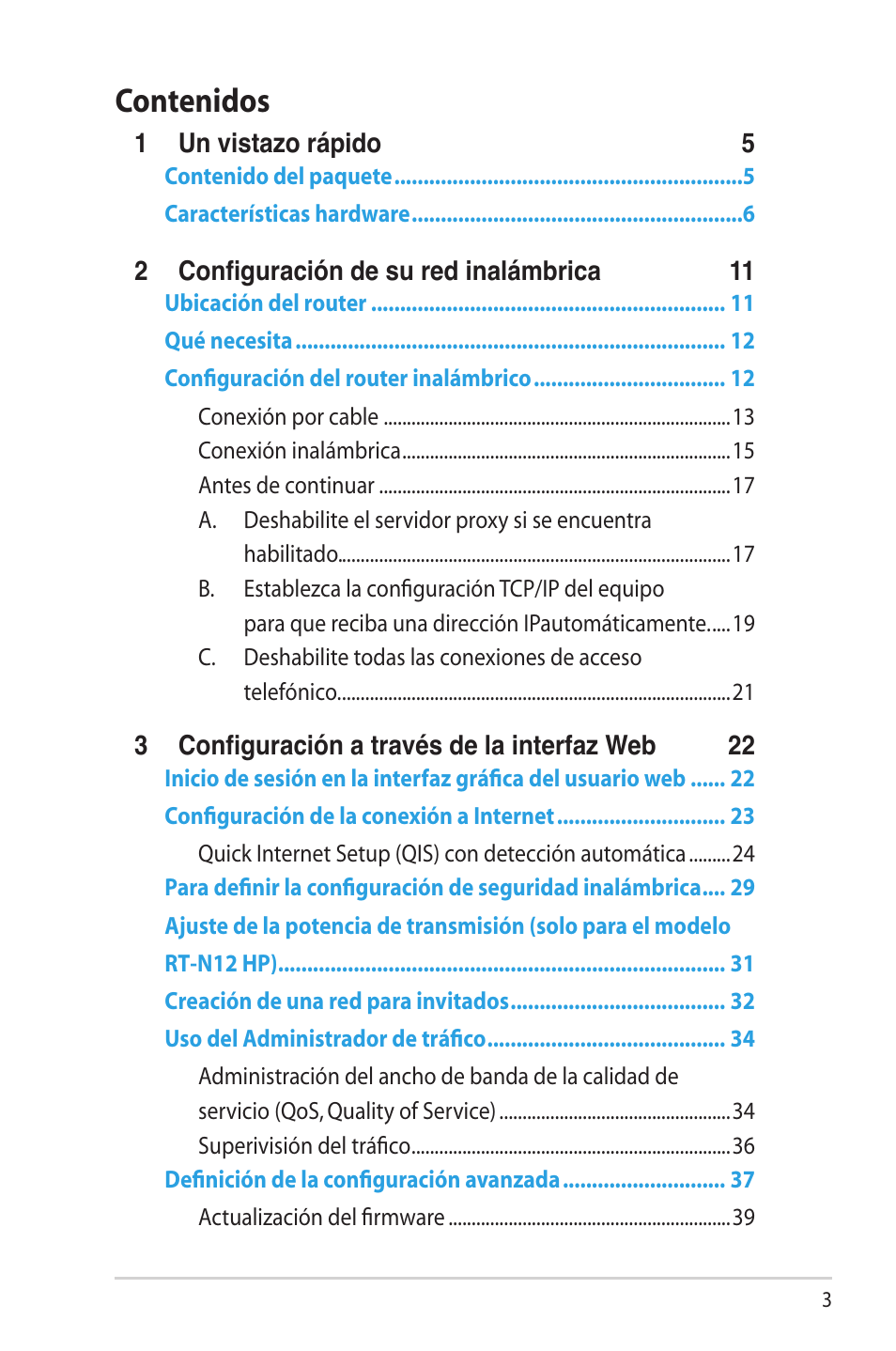 Asus RT-N12 (VER.D1) User Manual | Page 3 / 68