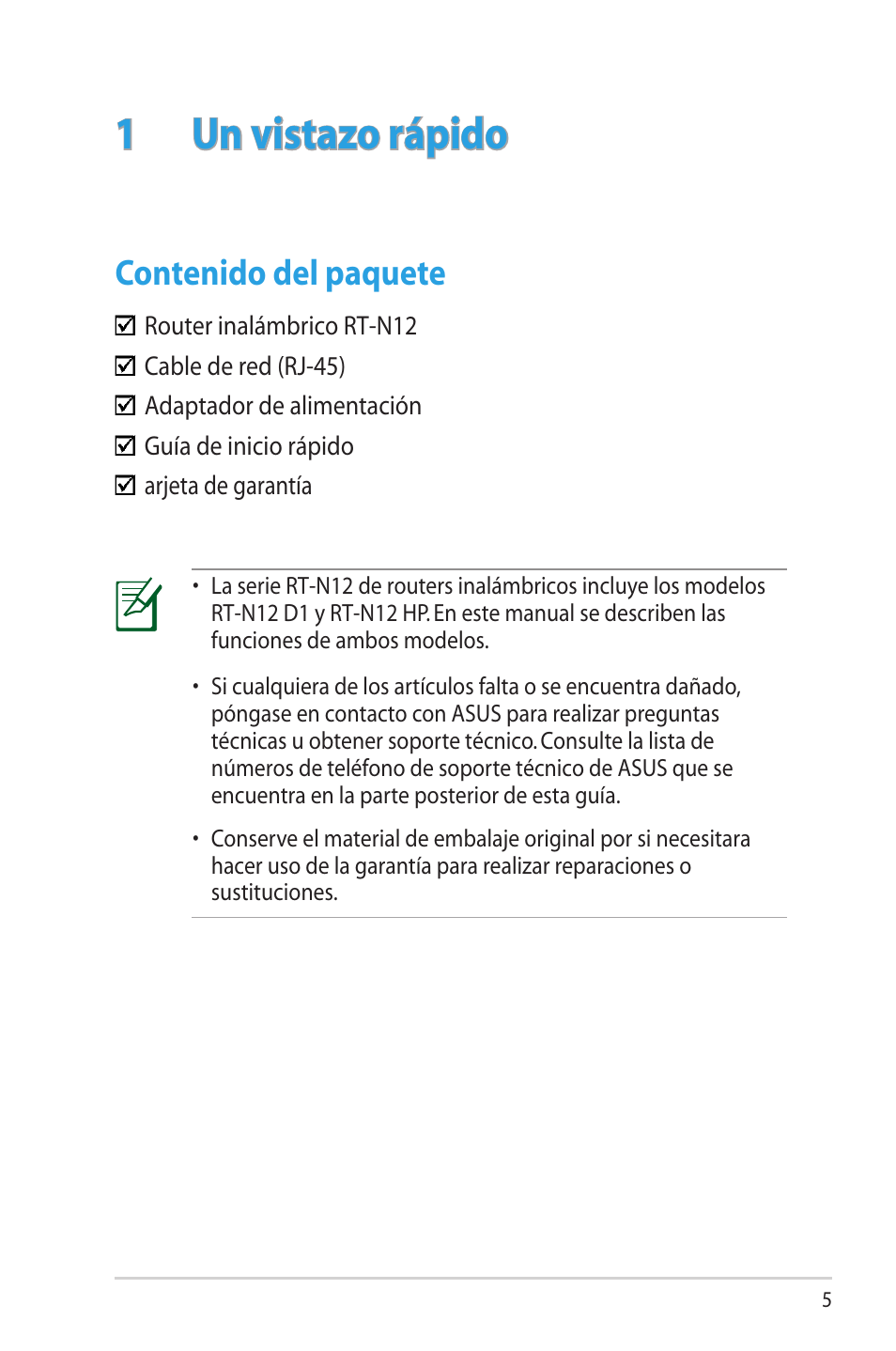 Asus RT-N12 (VER.D1) User Manual | Page 5 / 68
