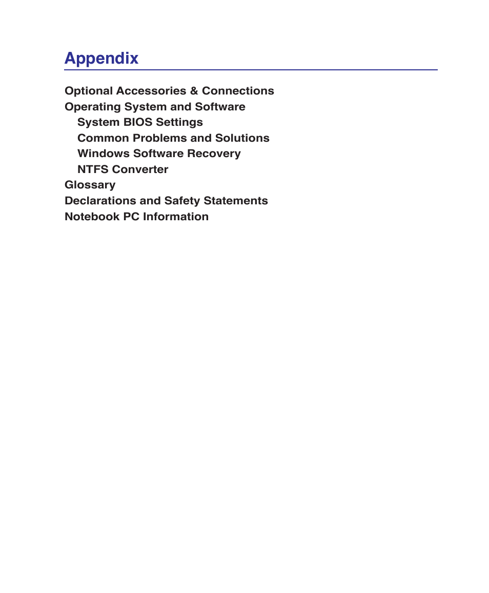 Appendix | Asus F9J User Manual | Page 63 / 95