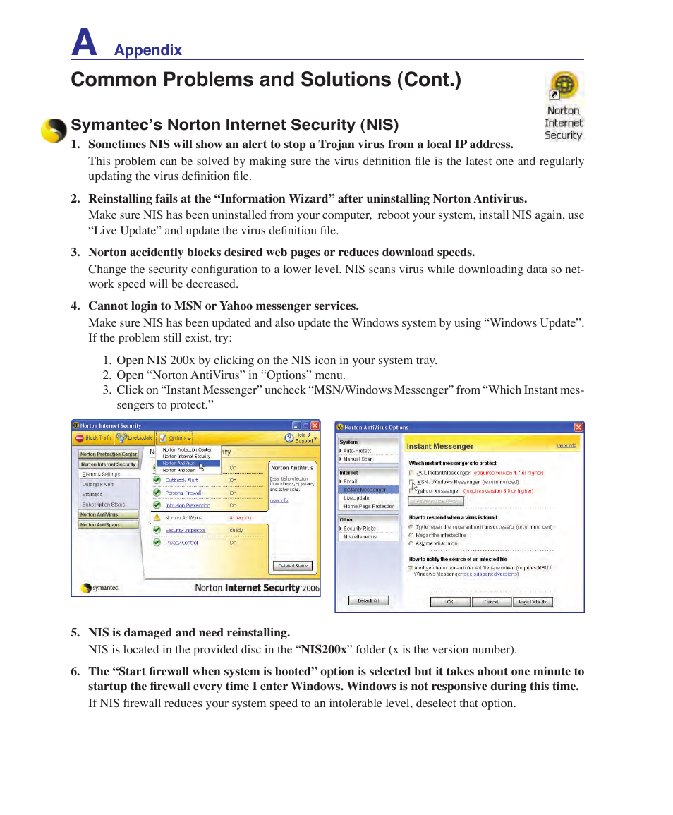 Common problems and solutions (cont.) | Asus F9J User Manual | Page 74 / 95