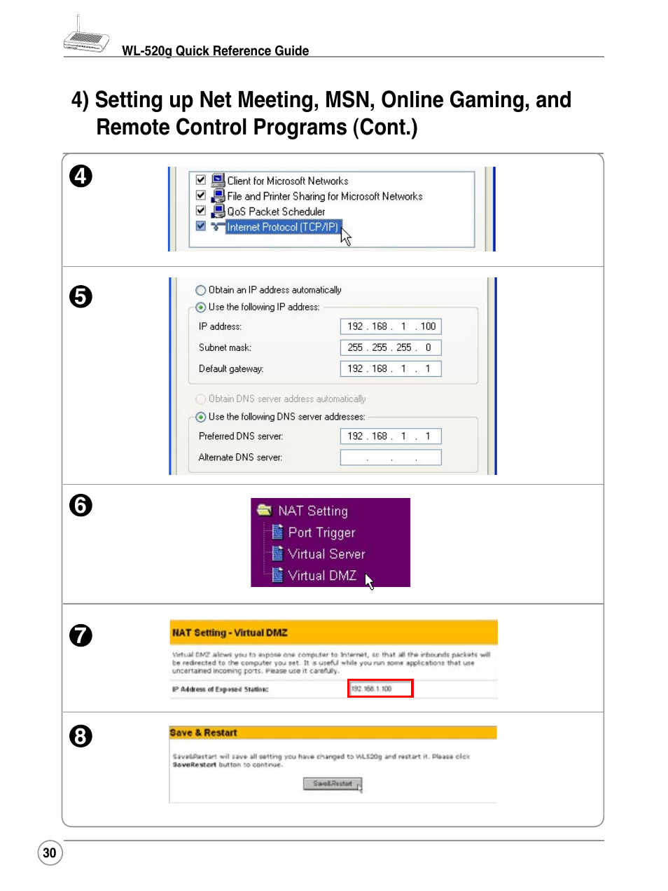 Asus WL-520G User Manual | Page 30 / 44