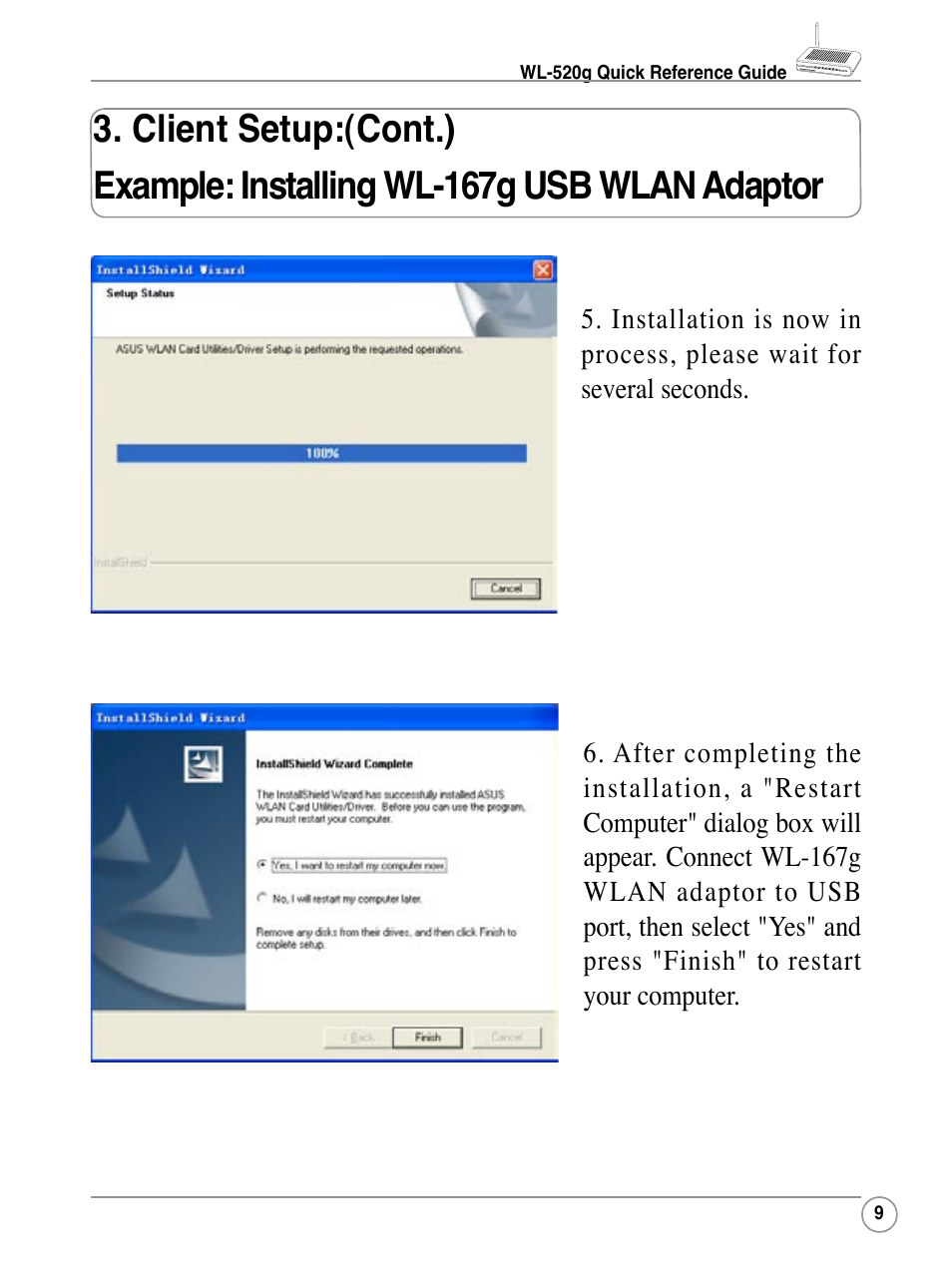 Asus WL-520G User Manual | Page 9 / 44