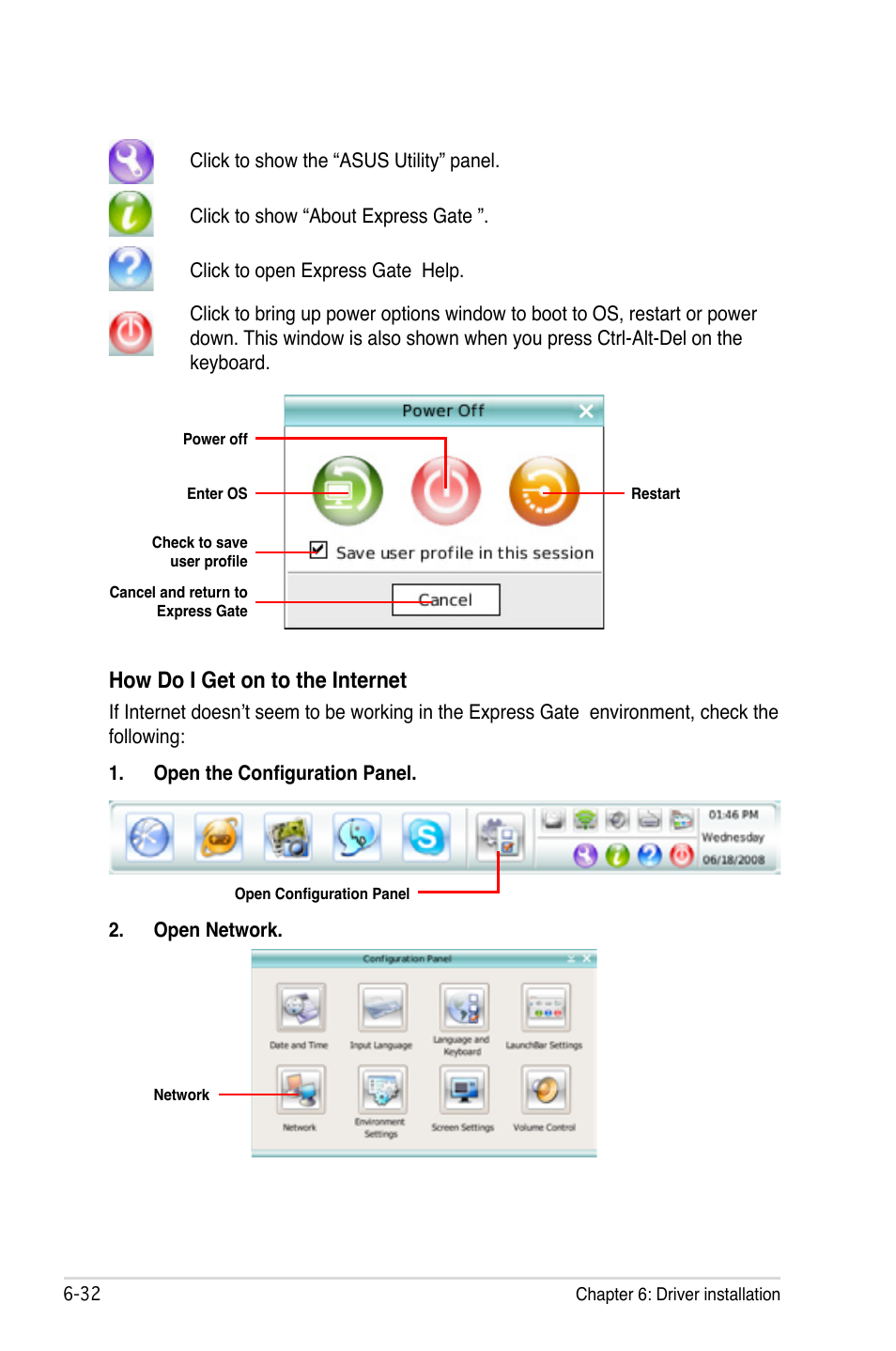 How do i get on to the internet | Asus TW100-E5 iQuadro User Manual | Page 130 / 136