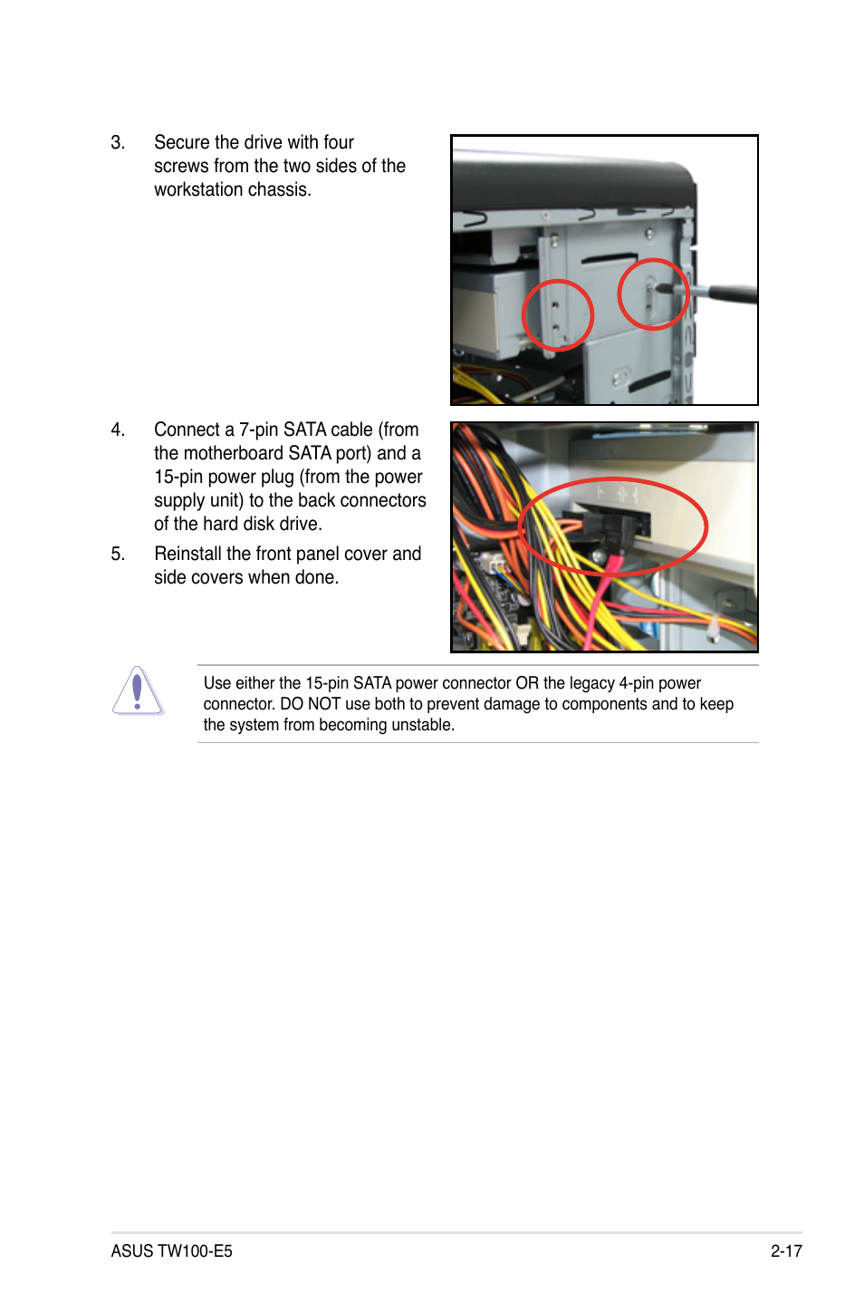 Asus TW100-E5 iQuadro User Manual | Page 35 / 136