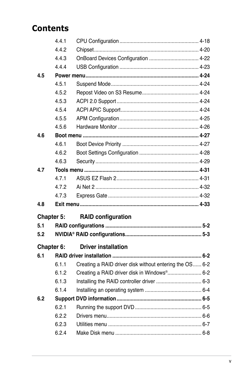 Asus TW100-E5 iQuadro User Manual | Page 5 / 136