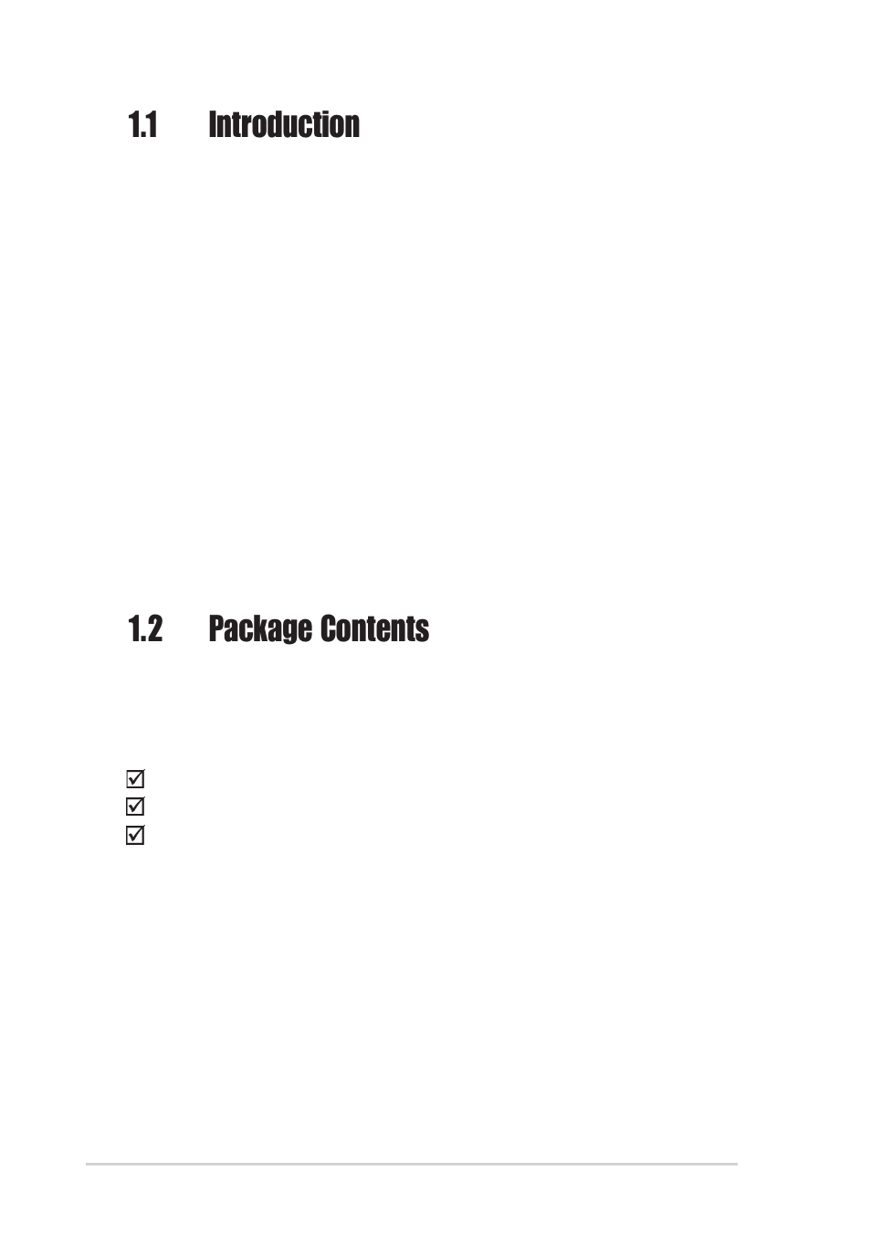 1 introduction, 2 package contents | Asus PXI-G45 User Manual | Page 8 / 32