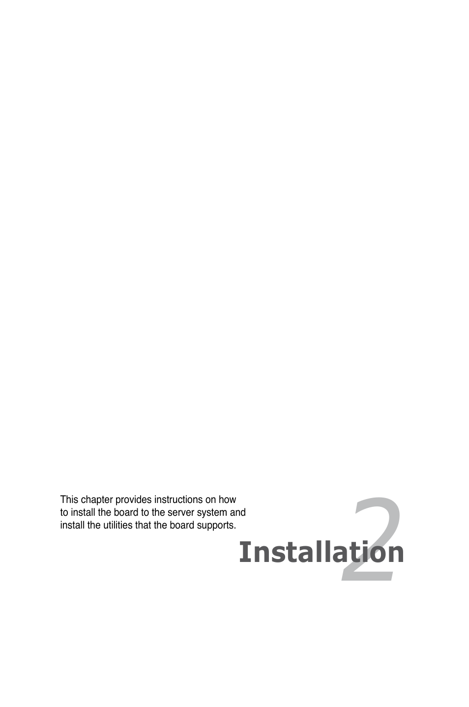 Chapter 2: installation, Chapter 2, Installation | Asus ASMB3-iKVM User Manual | Page 17 / 62