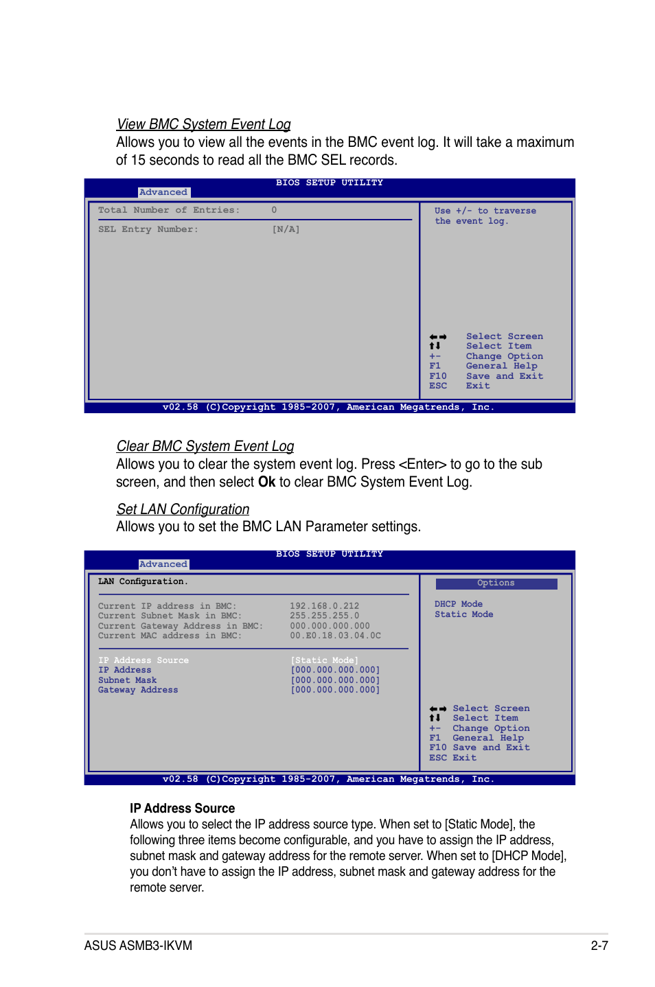 Asus asmb3-ikvm 2-7 | Asus ASMB3-iKVM User Manual | Page 23 / 62