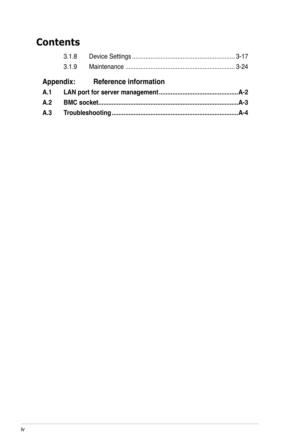 Asus ASMB3-iKVM User Manual | Page 4 / 62
