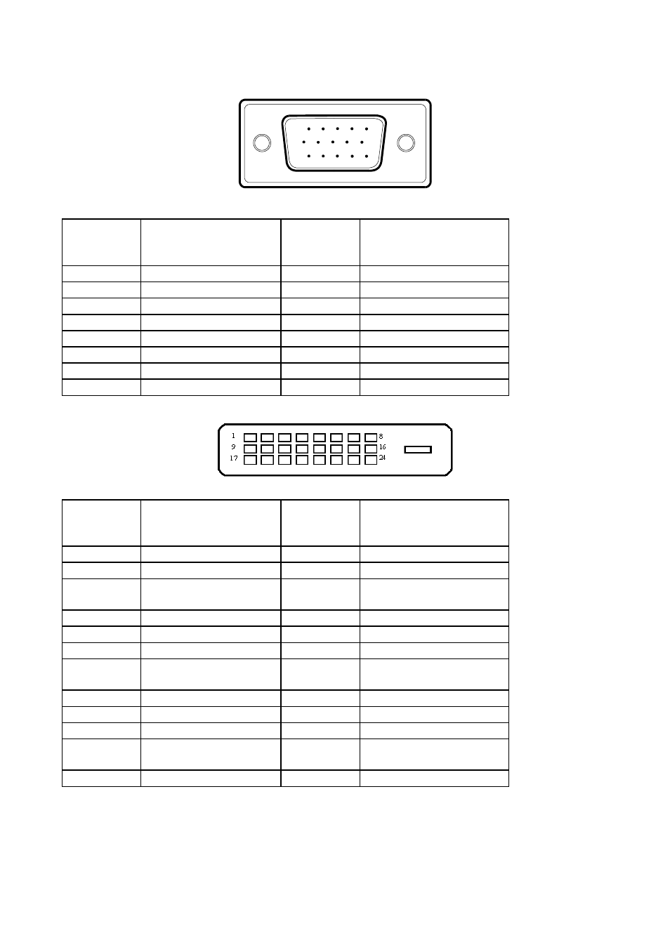 Connector pin assignment | Asus MM17T User Manual | Page 18 / 18