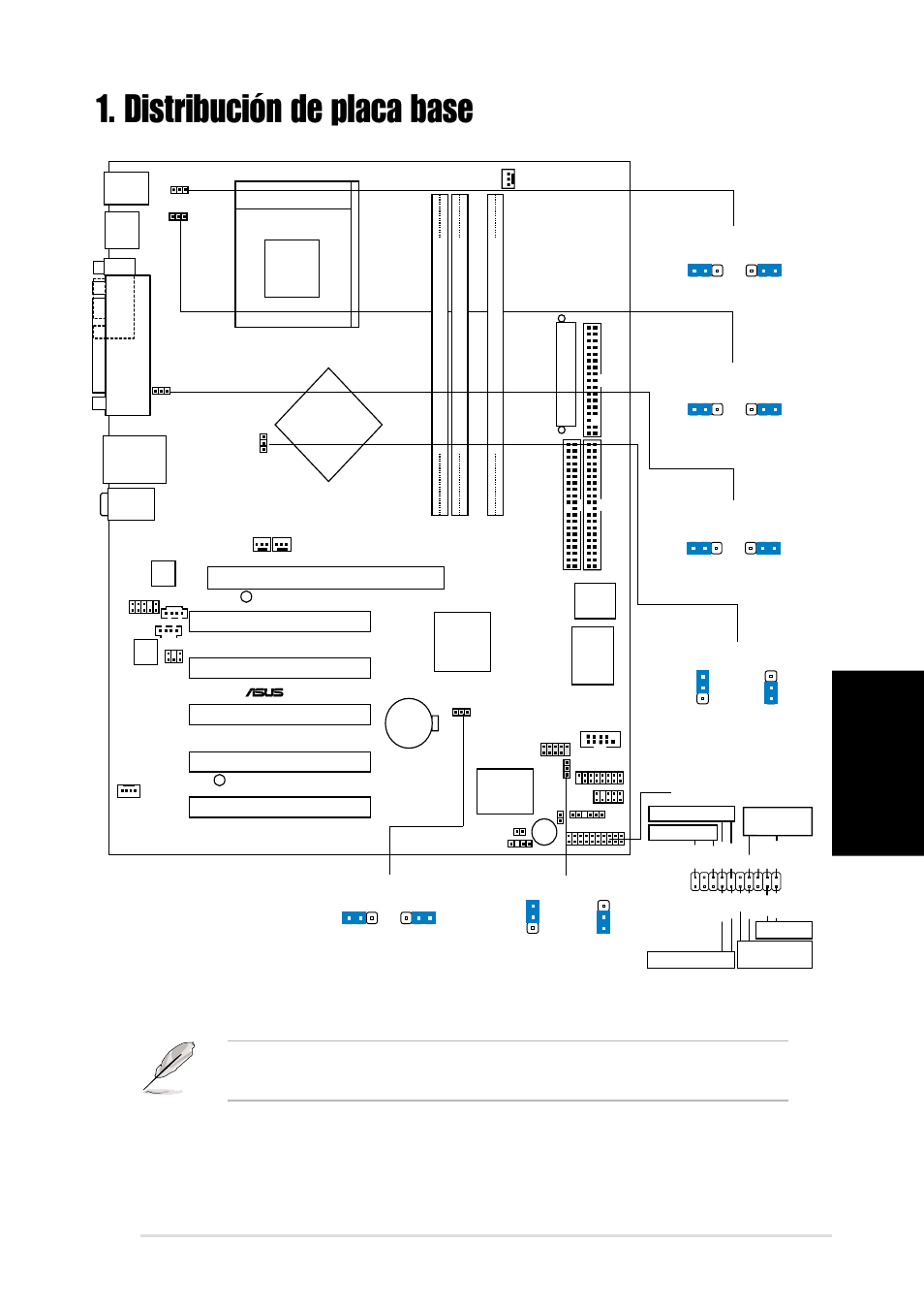 Distribución de placa base, Espa ñ ol, Placa base asus a7n8x | Nvidia, Socket 462, Ctrl_panel1, A7n8x nforce2 mcp chipset, Accelerated graphics port (agp pro), Nforce2 spp chipset, Super i/o | Asus A7N8X User Manual | Page 11 / 16