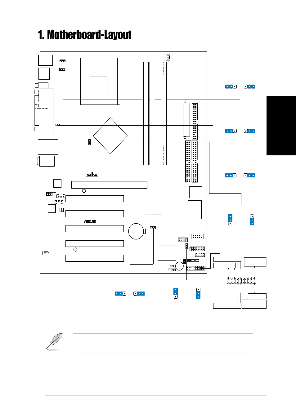 Motherboard-layout, Deutsch, Asus a7n8x-motherboard | Nvidia, Socket 462, Ctrl_panel1, A7n8x nforce2 mcp chipset, Accelerated graphics port (agp pro), Nforce2 spp chipset, Super i/o | Asus A7N8X User Manual | Page 5 / 16