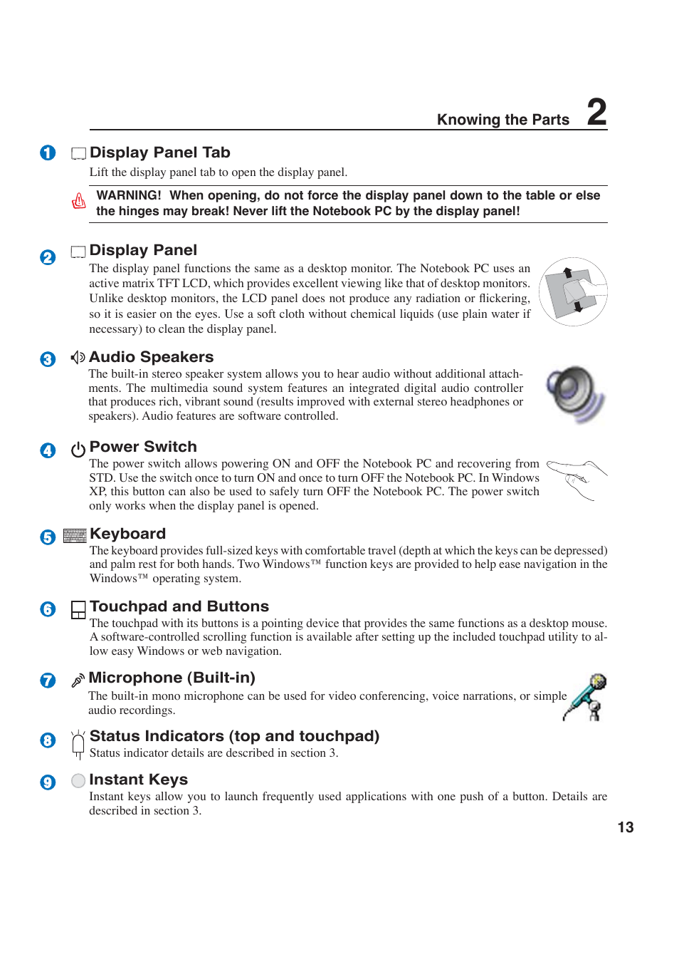 Asus W6F User Manual | Page 13 / 69