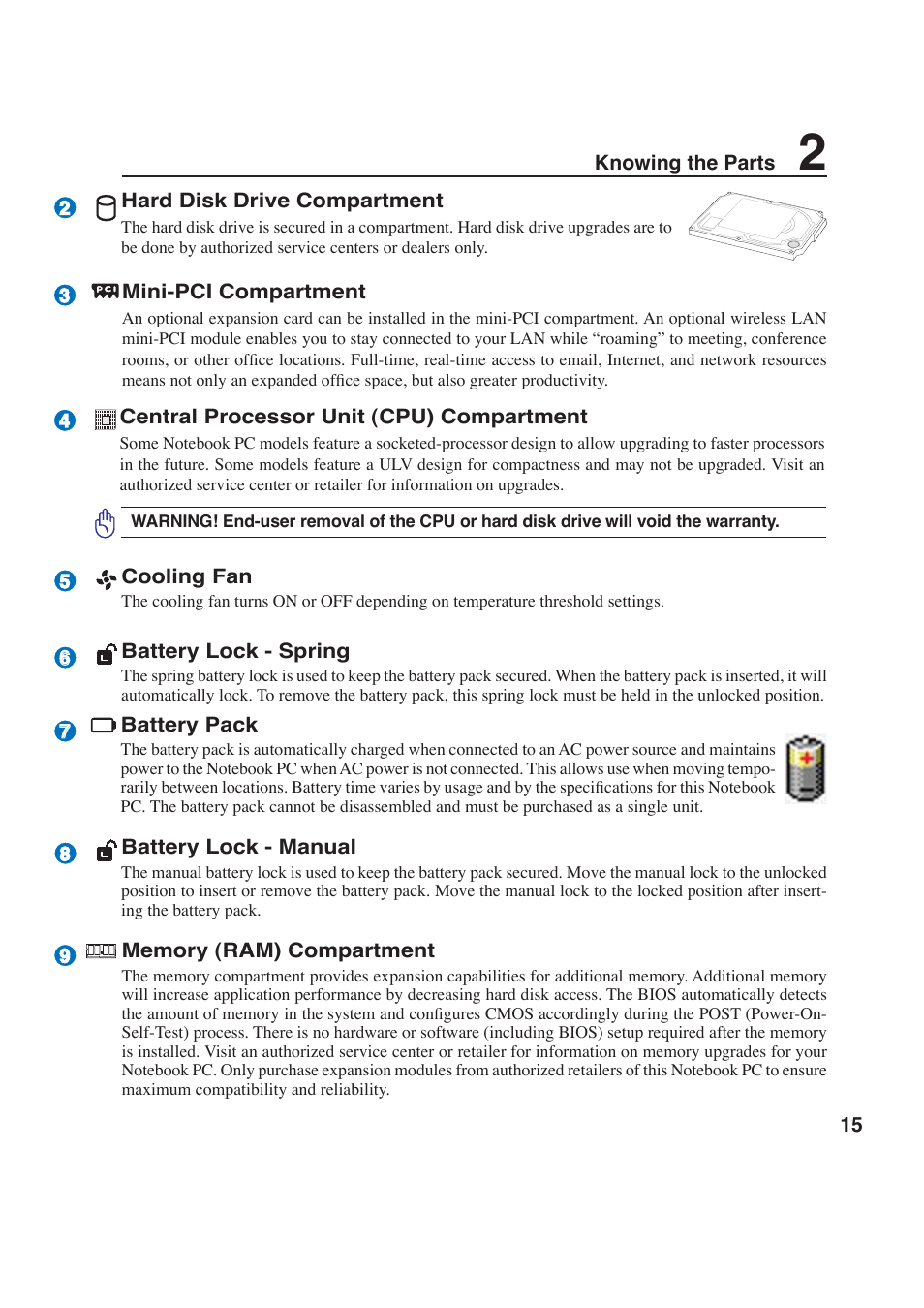 Asus W6F User Manual | Page 15 / 69