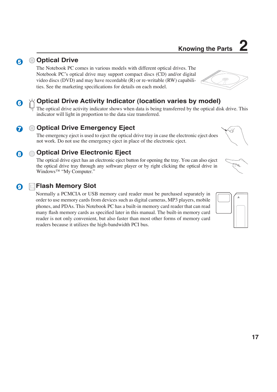 Asus W6F User Manual | Page 17 / 69