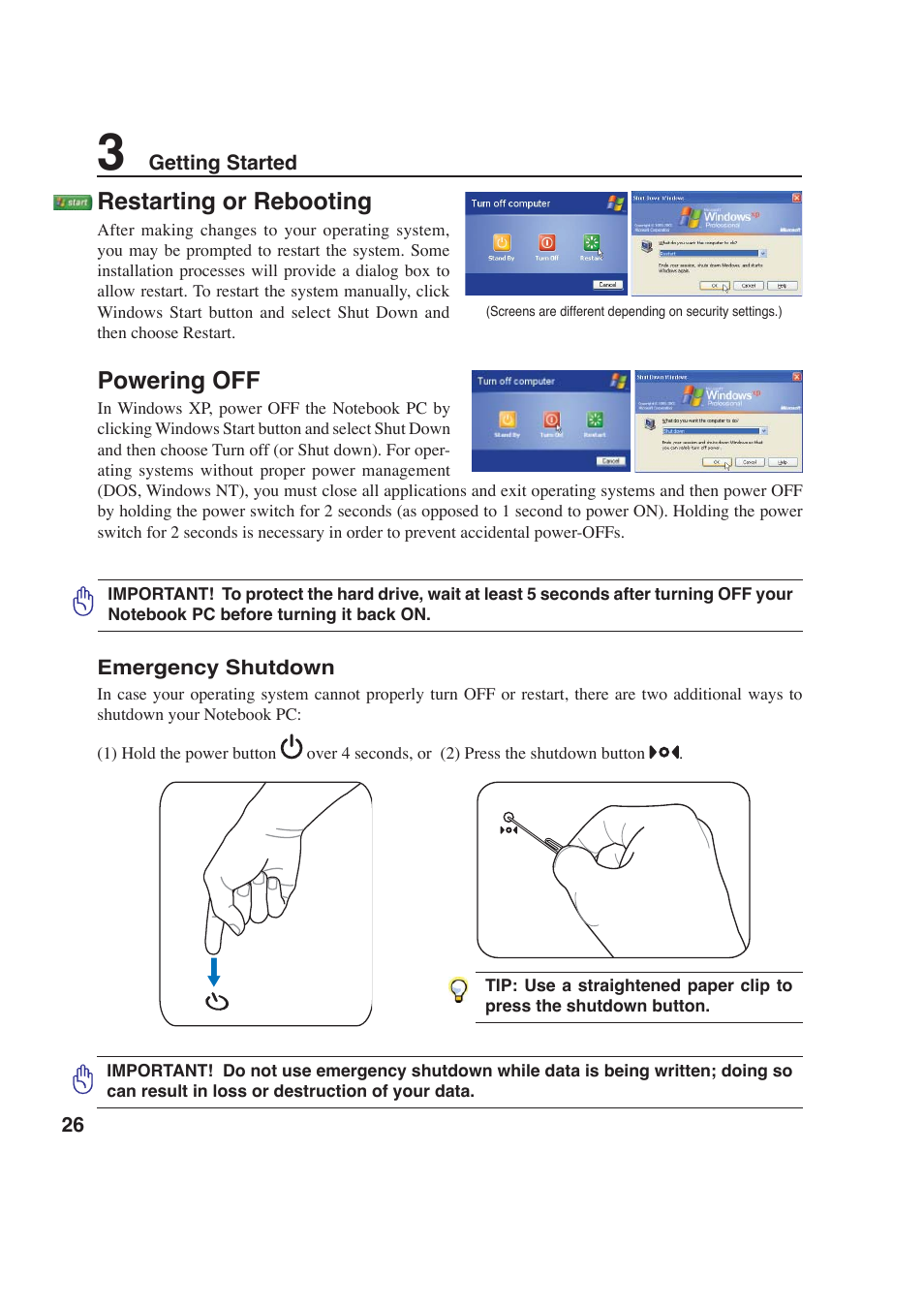 Asus W6F User Manual | Page 26 / 69