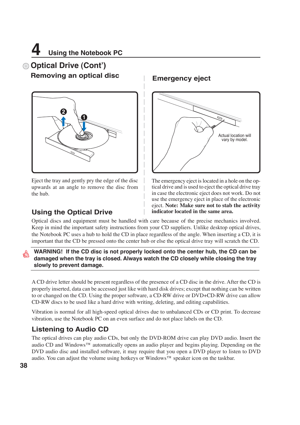 Asus W6F User Manual | Page 38 / 69