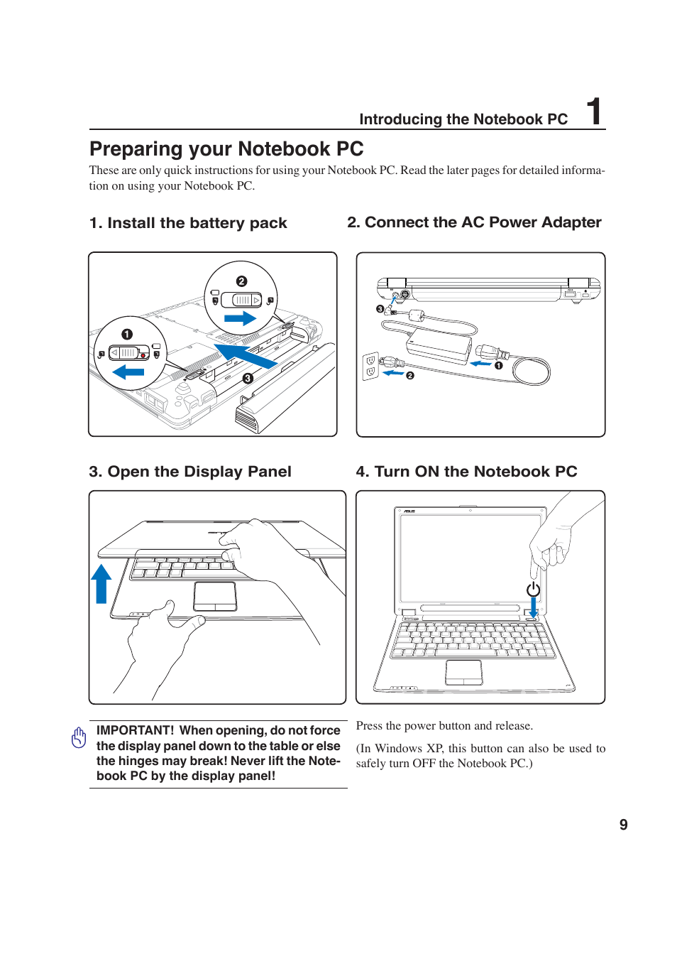 Asus W6F User Manual | Page 9 / 69