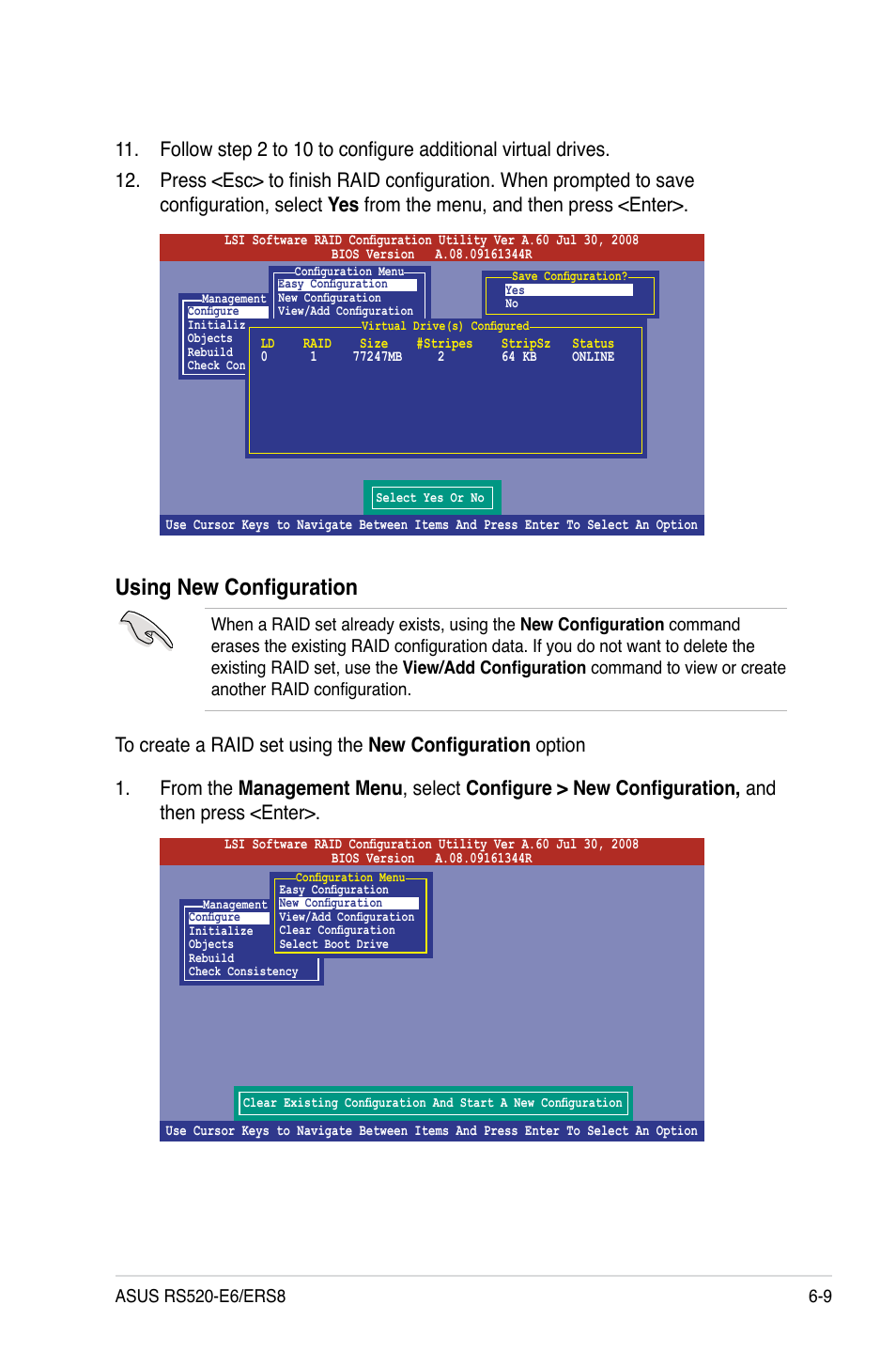 Using new configuration | Asus RS520-E6/ERS8 User Manual | Page 103 / 146