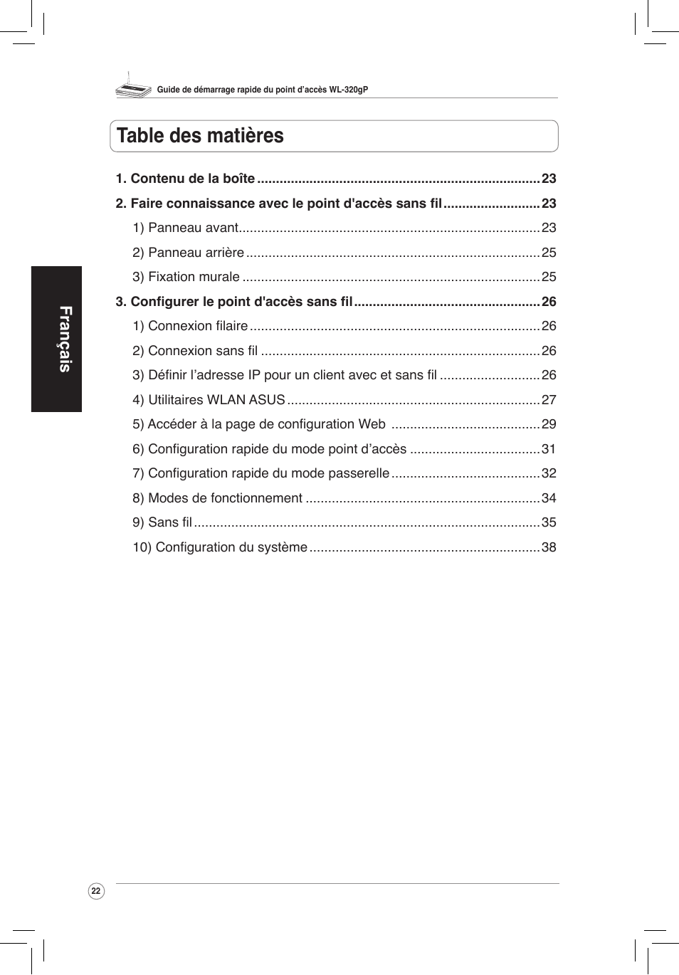 Asus WL-320gP User Manual | Page 23 / 172