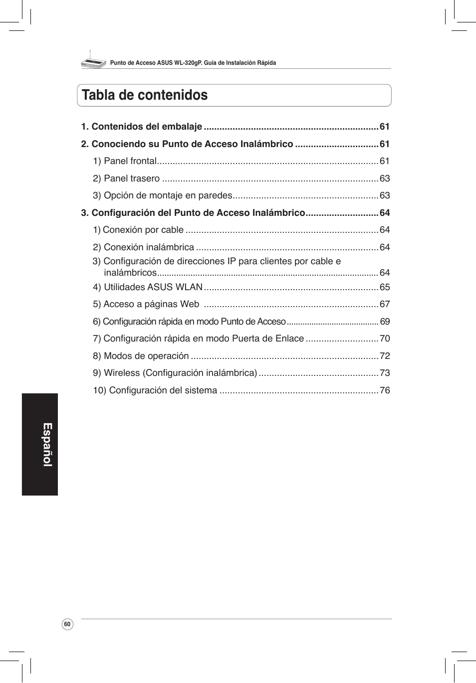 Asus WL-320gP User Manual | Page 61 / 172