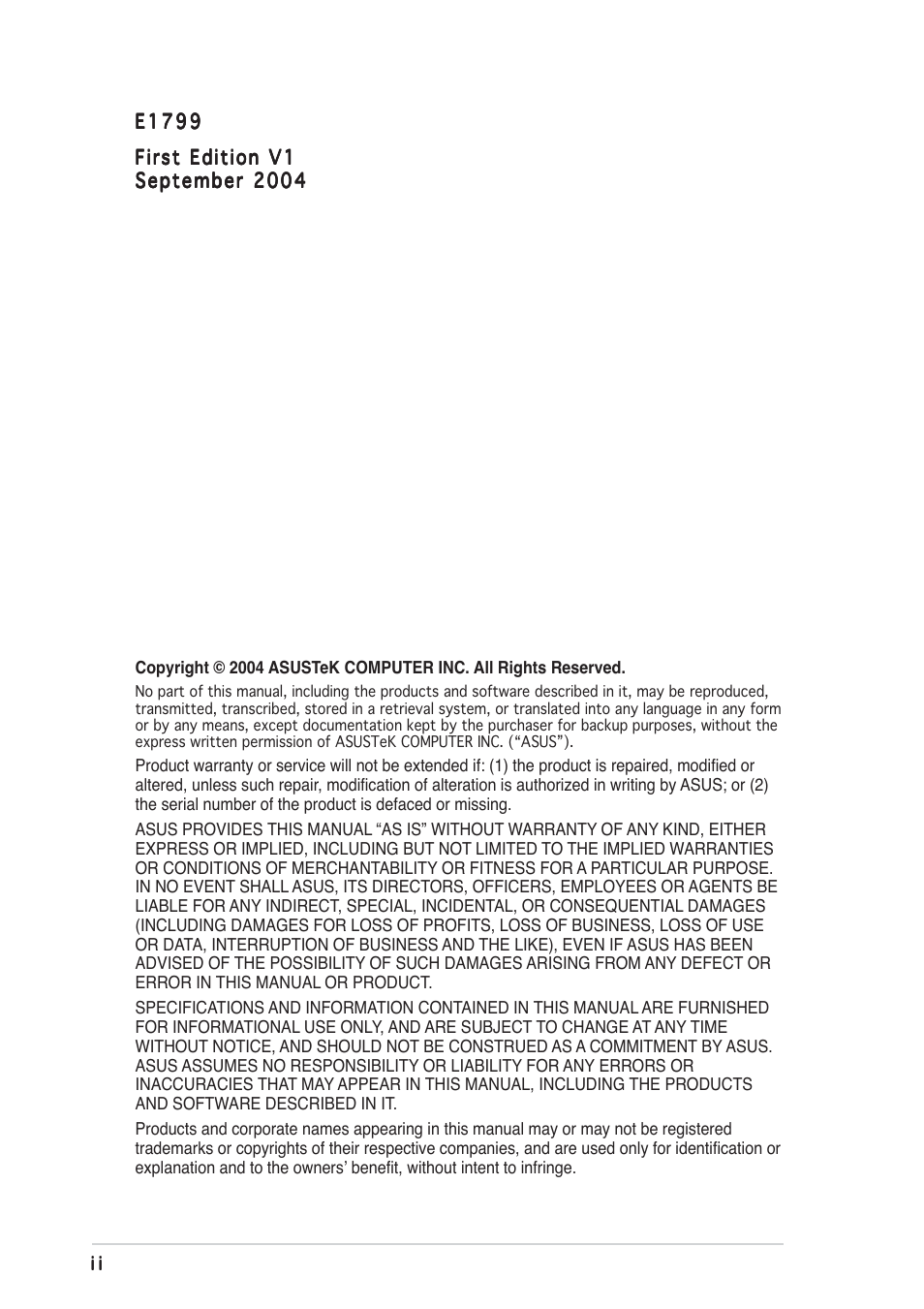 Asus P5GDC Pro User Manual | Page 2 / 130