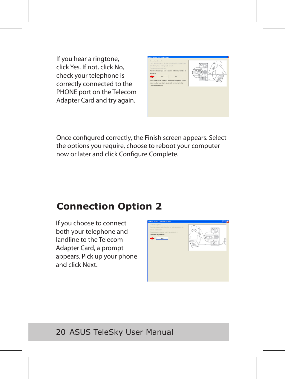 Connection option 2 | Asus P5B User Manual | Page 22 / 56