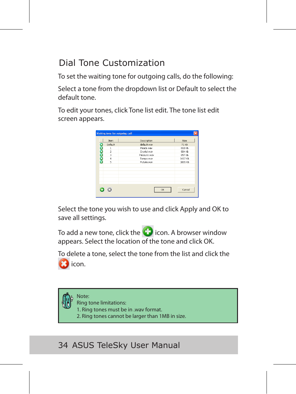 Dial tone customization | Asus P5B User Manual | Page 36 / 56