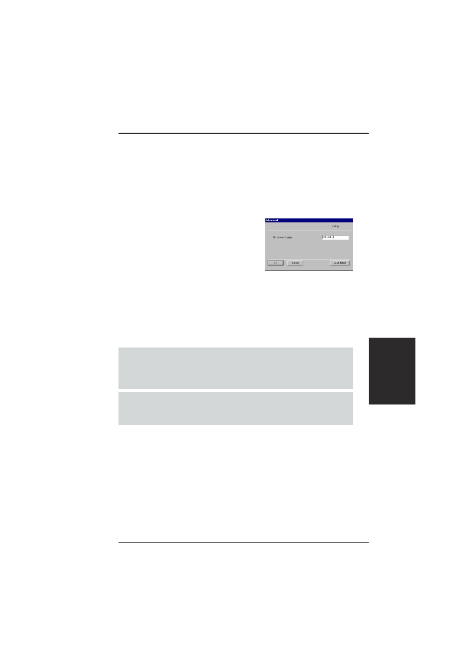 Software reference, On screen display | Asus V9280 Series User Manual | Page 35 / 68