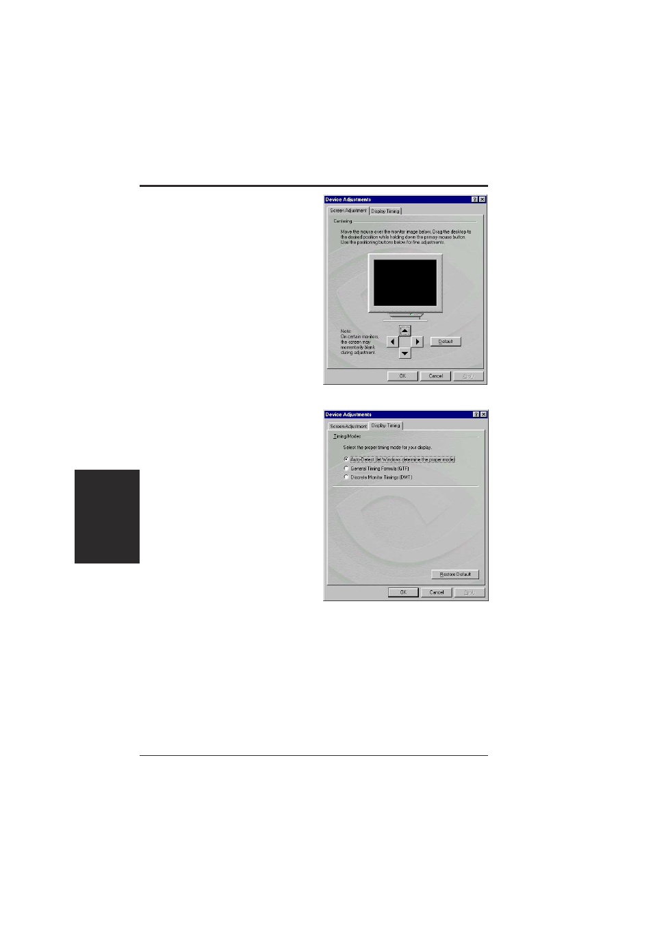 Software reference, Analog monitor | Asus V9280 Series User Manual | Page 42 / 68