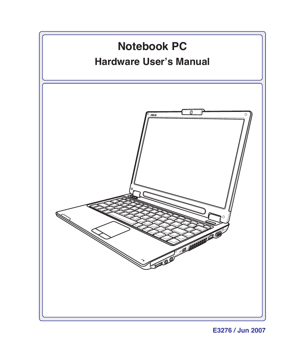 Asus W7S User Manual | 83 pages