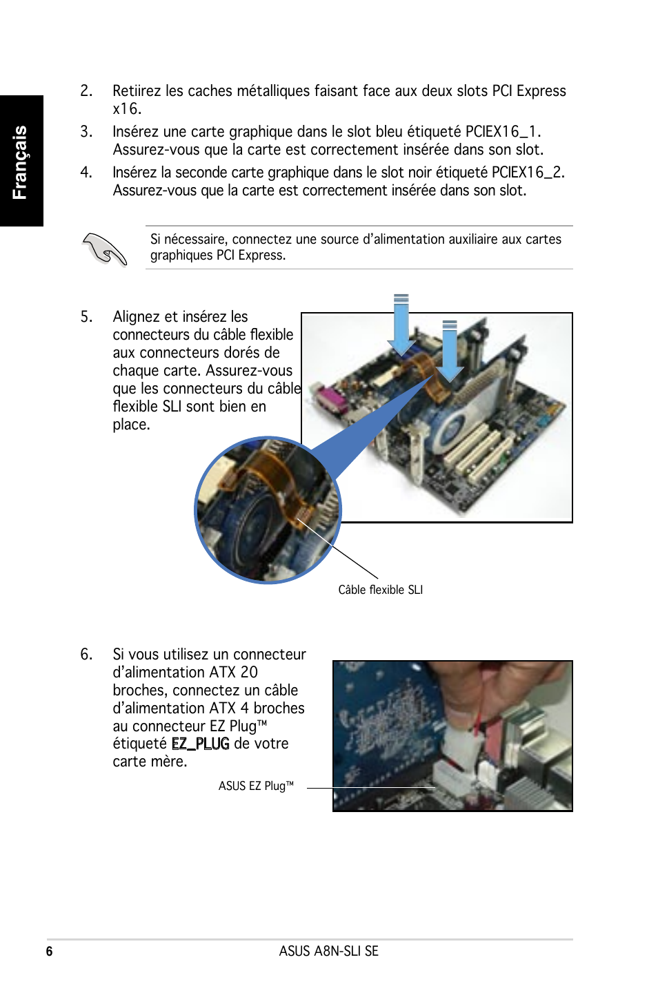 Français | Asus A8N-SLI SE User Manual | Page 6 / 43