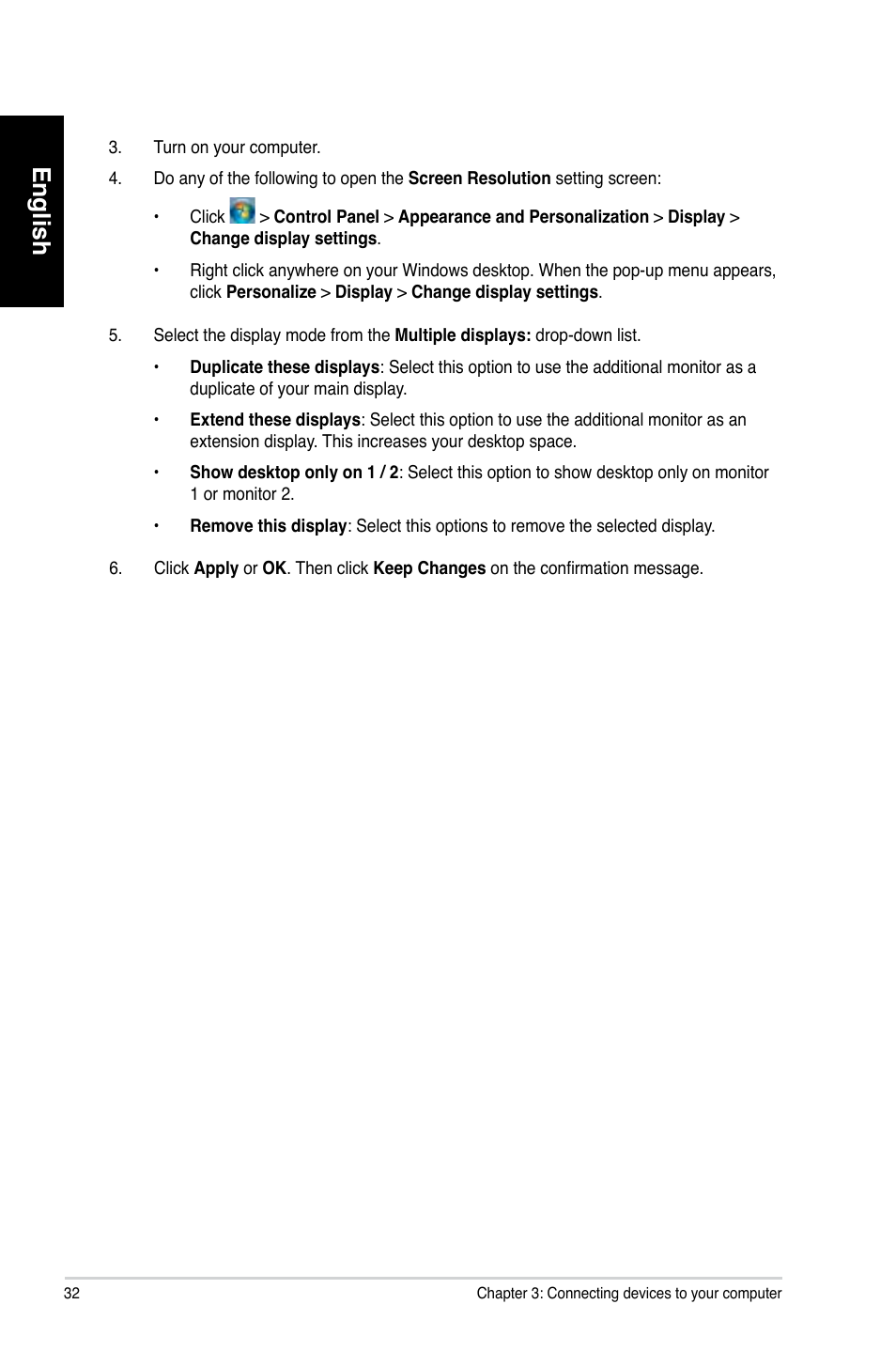 English | Asus CM6730 User Manual | Page 32 / 198