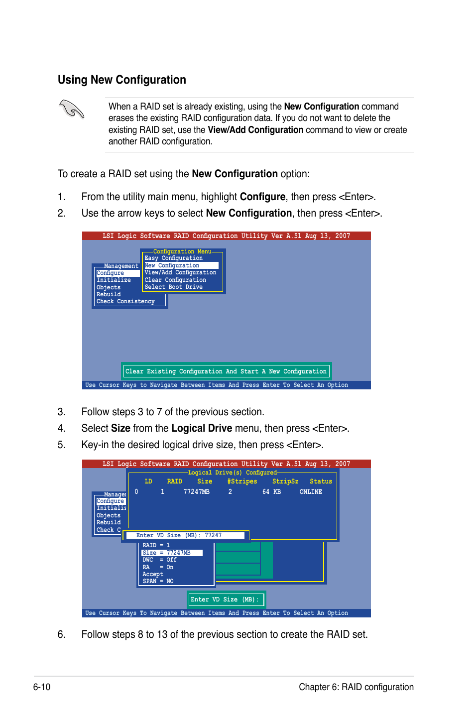 Using new configuration | Asus RS120-E5/S User Manual | Page 110 / 164