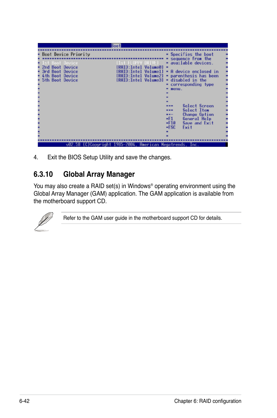 10 global array manager, 10 global array manager -42 | Asus RS120-E5/S User Manual | Page 142 / 164