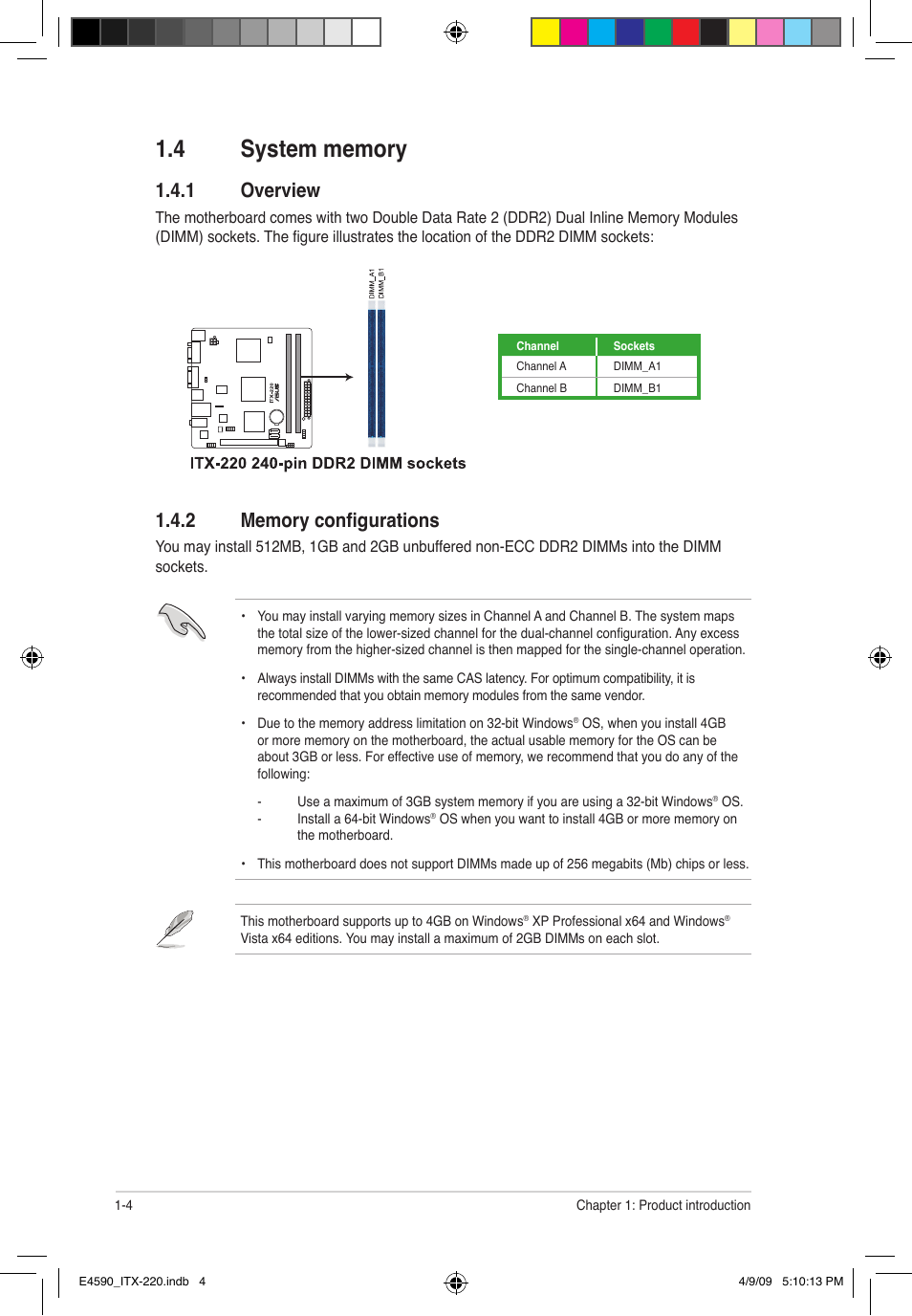 1 overview | Asus ITX-220 User Manual | Page 13 / 39