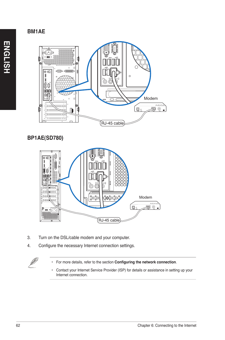 En gl is h en gl is h en gl is h en gl is h | Asus BP1AE User Manual | Page 62 / 109