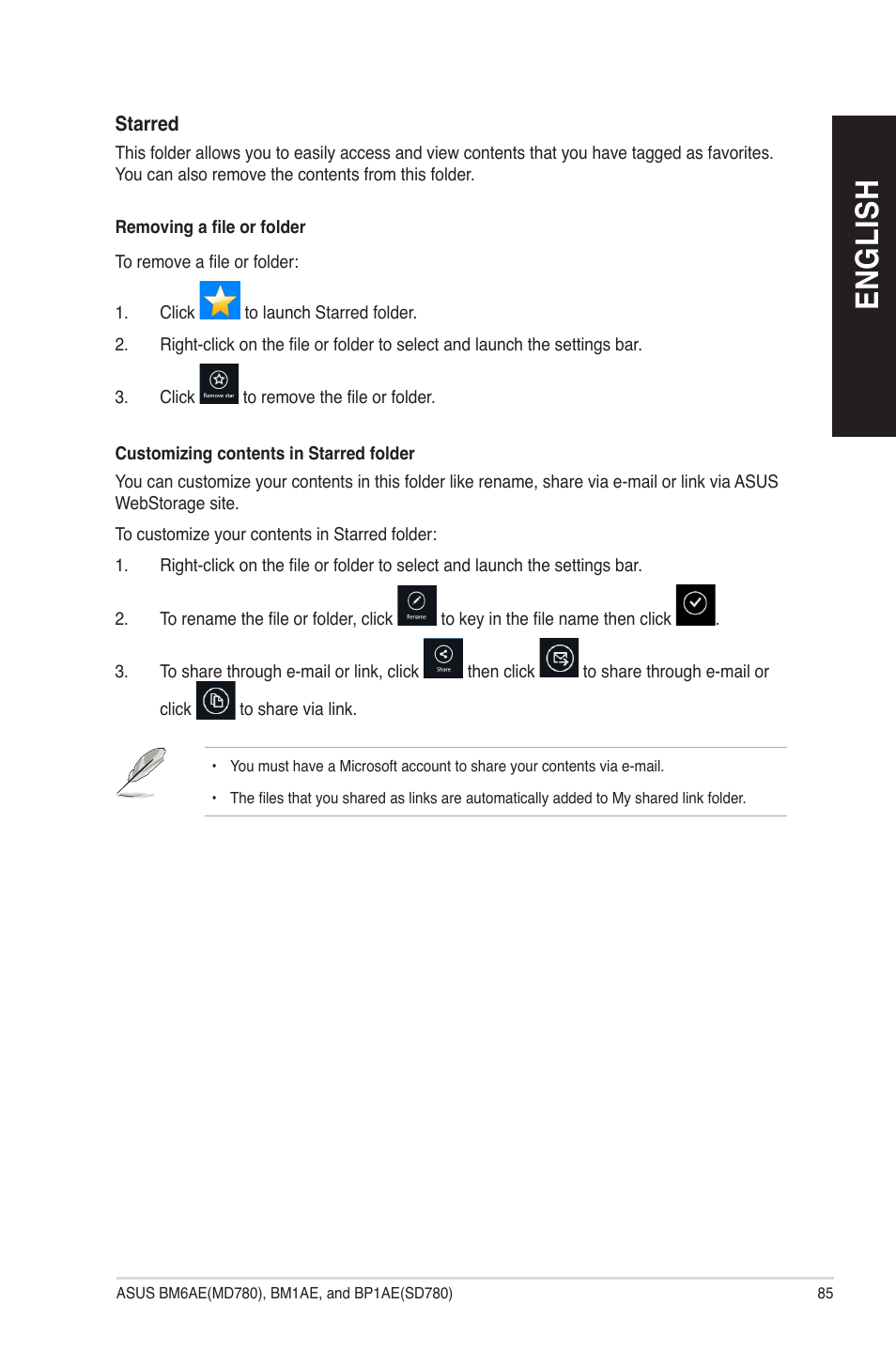 En gl is h en gl is h | Asus BP1AE User Manual | Page 85 / 109