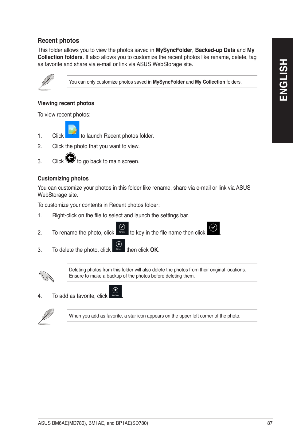 En gl is h en gl is h | Asus BP1AE User Manual | Page 87 / 109