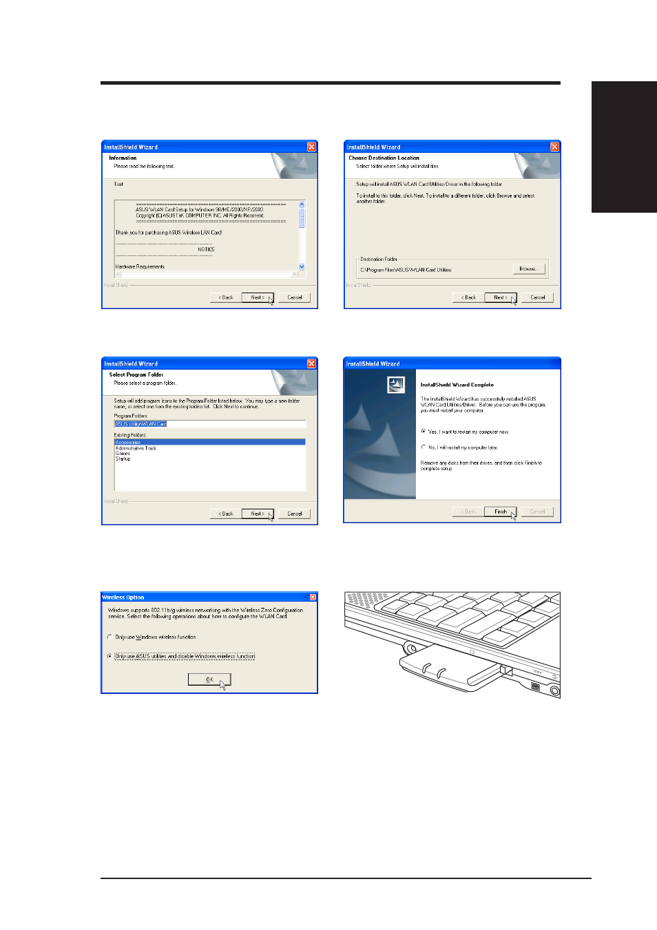 Quick start guide | Asus WL-107 User Manual | Page 3 / 6